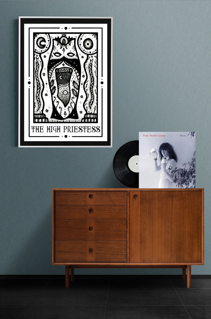 The High Priestess Mystic Tarot Fine Art Print – 225g Paper or 380g Canvas — Ansicht 3