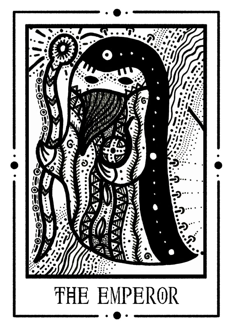 The Emperor Mystic Tarot Poster – Tiny Mystic Creatures Art Print — Ansicht 5