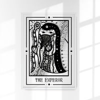 The Emperor Mystic Tarot Poster – Tiny Mystic Creatures Art Print — Ansicht 1