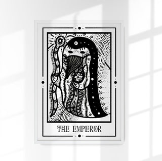 The Emperor Mystic Tarot Poster – Tiny Mystic Creatures Kunstdruck