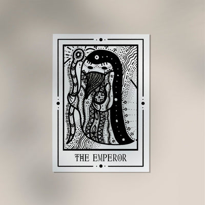 The Emperor Mystic Tarot Poster – Tiny Mystic Creatures Art Print