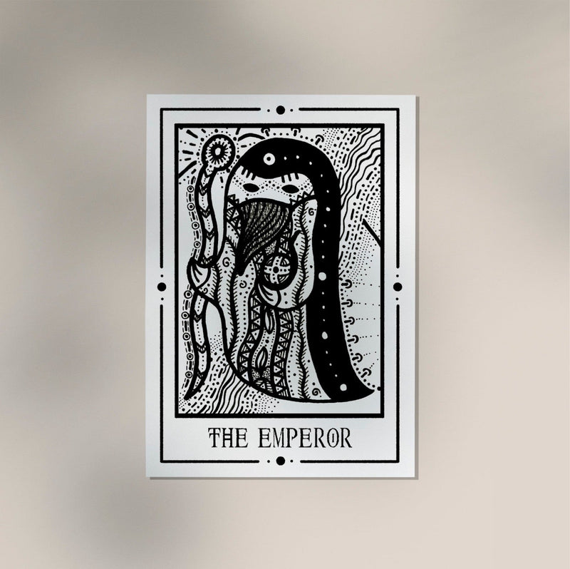The Emperor Mystic Tarot Poster – Tiny Mystic Creatures Art Print — Ansicht 4