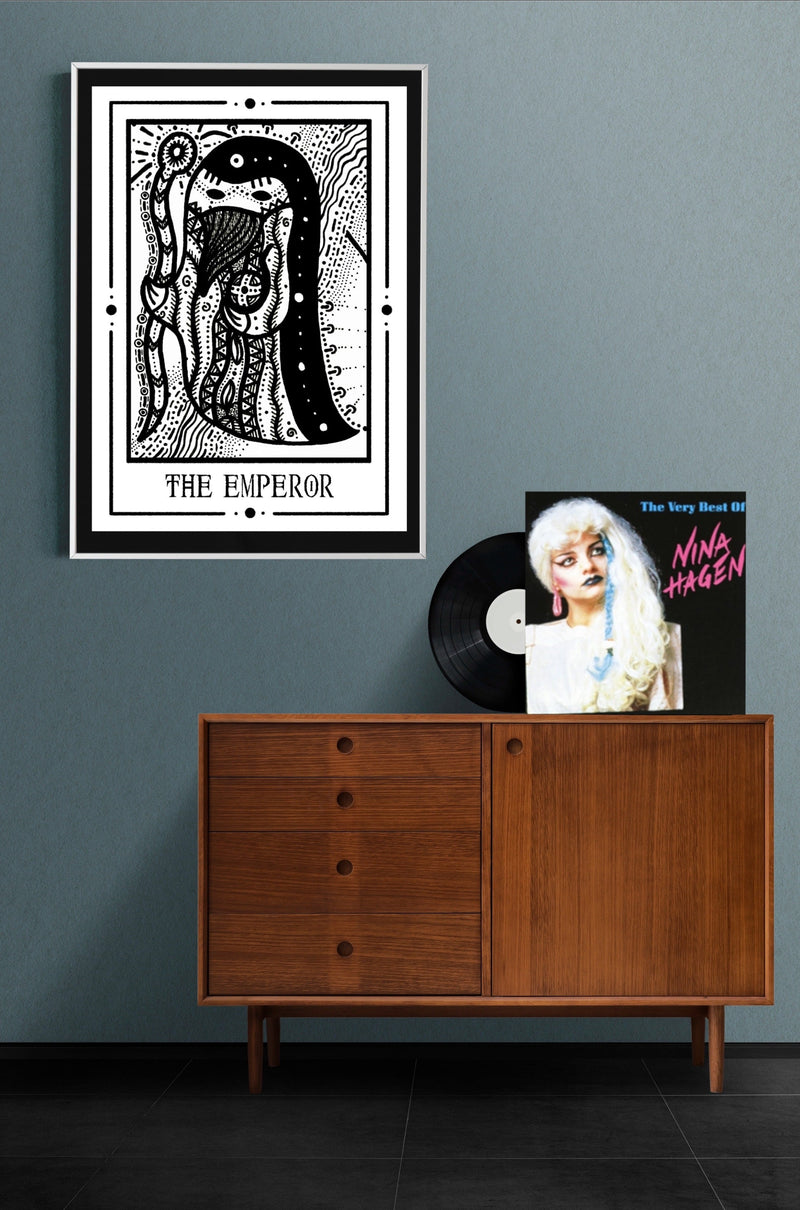 The Emperor Mystic Tarot Poster – Tiny Mystic Creatures Art Print — Ansicht 3