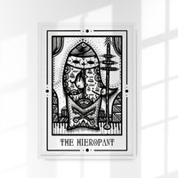 The Hierophant Mystic Tarot Poster – Hand-printed Berlin — Ansicht 1