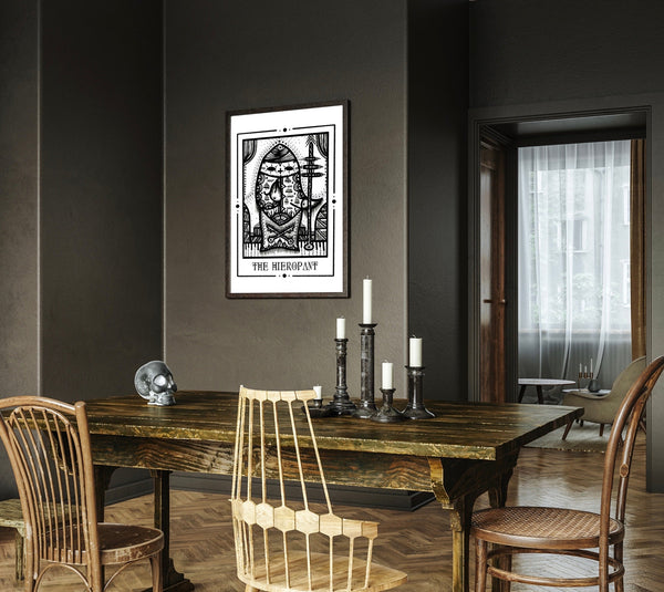 The Hierophant Mystic Tarot Poster – Hand-printed Berlin