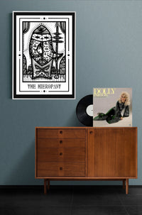 The Hierophant Mystic Tarot Poster – Hand-printed Berlin — Ansicht 3