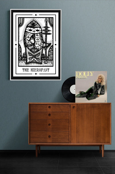 The Hierophant Mystic Tarot Poster – Hand-printed Berlin