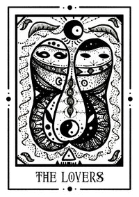 The Lovers Mystic Tarot Poster – Tiny Mystic Creatures Art Print — Ansicht 5