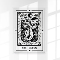 The Lovers Mystic Tarot Poster – Tiny Mystic Creatures Art Print — Ansicht 1