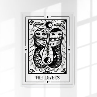 The Lovers Mystic Tarot Poster – Tiny Mystic Creatures Kunstdruck