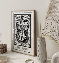 The Lovers Mystic Tarot Poster – Tiny Mystic Creatures Art Print — Ansicht 2