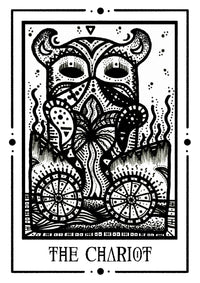The Chariot Mystic Tarot Poster – Tiny Mystic Creatures, Kunstdruck — Ansicht 5