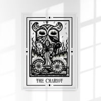The Chariot Mystic Tarot Poster – Tiny Mystic Creatures, Kunstdruck — Ansicht 1