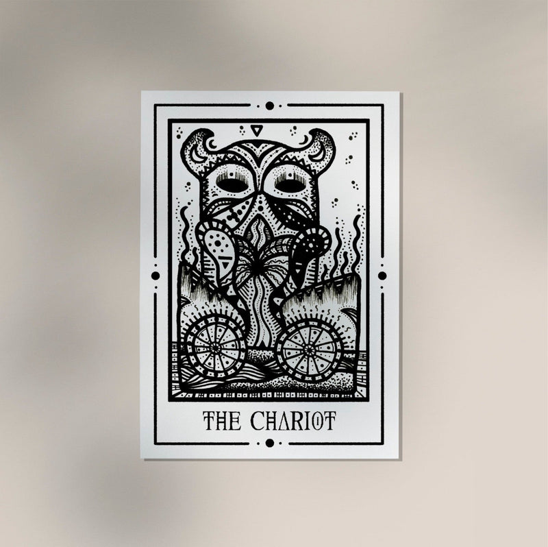 The Chariot Mystic Tarot Poster – Tiny Mystic Creatures, Kunstdruck — Ansicht 4
