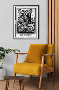 The Chariot Mystic Tarot Poster – Tiny Mystic Creatures, Kunstdruck — Ansicht 2