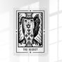 The Hermit Mystic Tarot Poster – Tiny Mystic Creatures Art Print