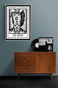 The Hermit Mystic Tarot Poster – Tiny Mystic Creatures Art Print — Ansicht 3