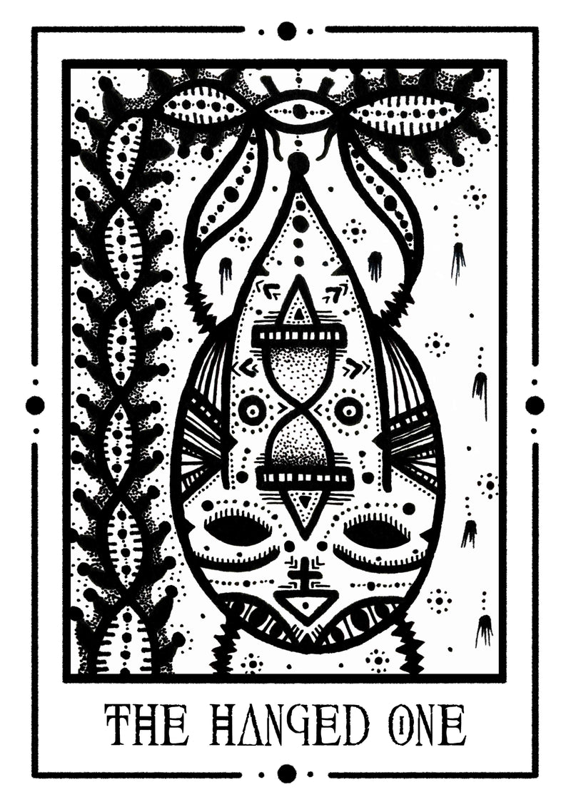 The Hanged One Mystic Tarot Poster – Tiny Mystic Creatures — Ansicht 5
