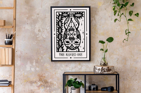 The Hanged One Mystic Tarot Poster – Tiny Mystic Creatures