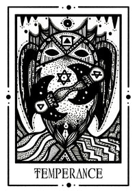 Temperance Mystic Tarot Poster – Tiny Mystic Creatures, Kunstdruck Berlin — Ansicht 5