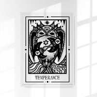 Temperance Mystic Tarot Poster – Tiny Mystic Creatures, Kunstdruck Berlin — Ansicht 1
