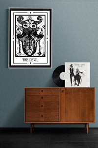 The Devil Mystic Tarot Poster – Handgestaltung von Tiny Mystic Creatures — Ansicht 3