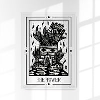 The Tower Mystic Tarot Poster – Handgefertigt Berlin — Ansicht 1