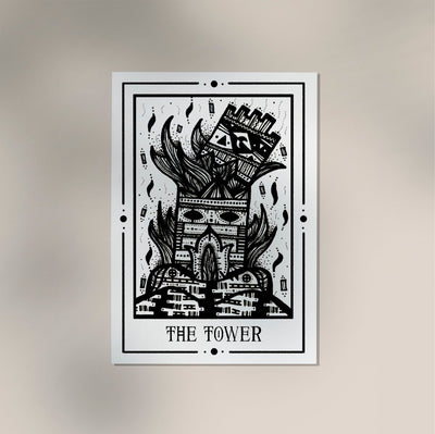 The Tower Mystic Tarot Poster – Handgefertigt Berlin