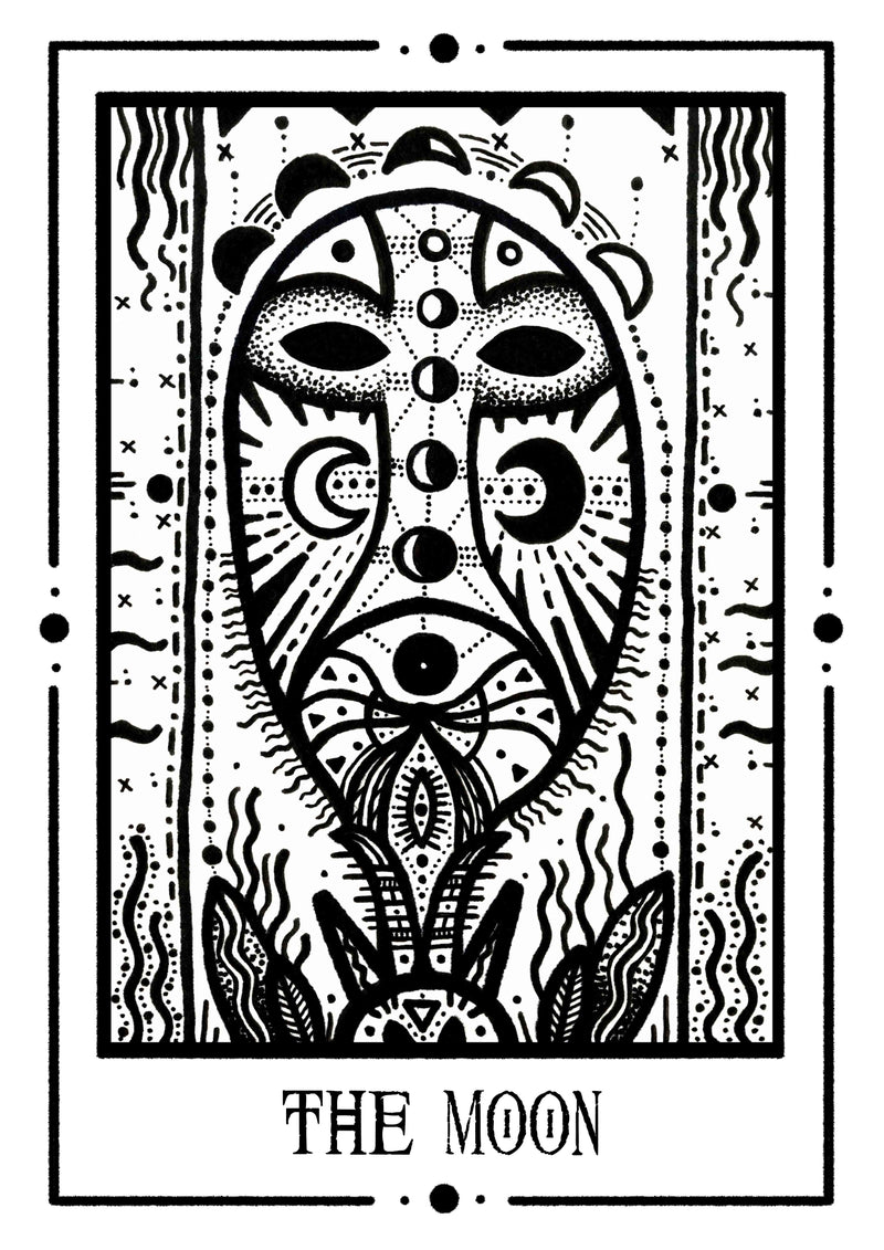 The Moon Mystic Tarot Poster – Hand-printed Berlin — Ansicht 6