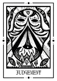 Judgement Mystic Tarot Poster – Tiny Mystic Creatures von Patroa Studio — Ansicht 5
