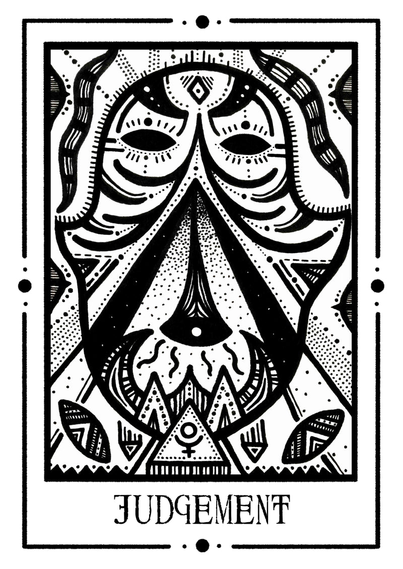 Judgement Mystic Tarot Poster – Tiny Mystic Creatures von Patroa Studio — Ansicht 5