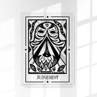 Judgement Mystic Tarot Poster – Tiny Mystic Creatures von Patroa Studio — Ansicht 1