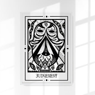 Judgement Mystic Tarot Poster – Tiny Mystic Creatures von Patroa Studio
