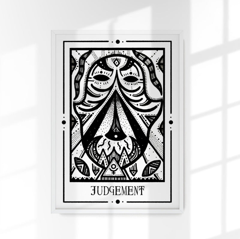 Judgement Mystic Tarot Poster – Tiny Mystic Creatures von Patroa Studio — Patroa Studio