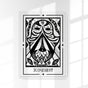 Judgement Mystic Tarot Poster – Tiny Mystic Creatures von Patroa Studio