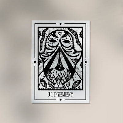 Judgement Mystic Tarot Poster – Tiny Mystic Creatures von Patroa Studio