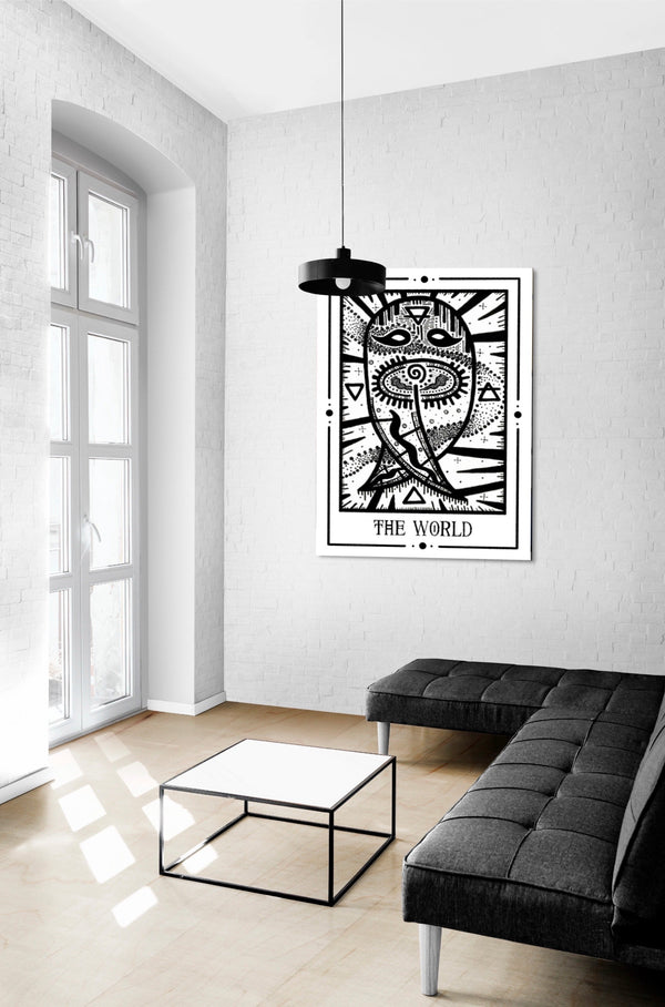 The World Mystic Tarot Poster by Tiny Mystic Creatures – Art Print Berlin