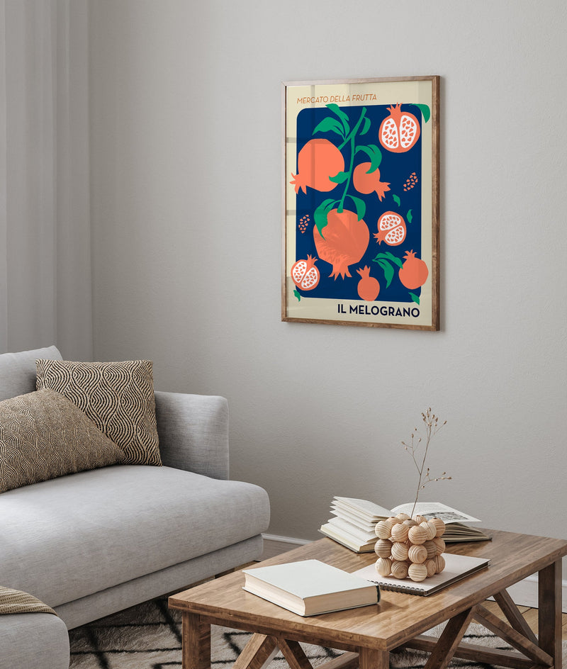 Il Melograno – Fruit Market Art Poster UV-beständig Mediterraner Kunstdruck Berlin — Ansicht 2