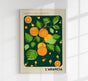 L'arancia Fruit Market Art Poster – UV-beständiger Fine Art Print