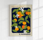Il Mandarino Fruit Market Art Poster UV-beständig mediterraner Kunstdruck Berlin