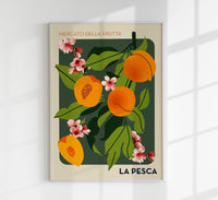La Pesca Fruit Market Art Poster – Farbstark, Marktszene, Wanddeko — Ansicht 1