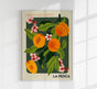La Pesca Fruit Market Art Poster – Farbstark, Marktszene, Wanddeko