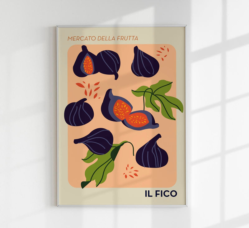 Il Fico Fruit Market Art Poster | UV-beständig | Handgefertigt Berlin — Patroa Studio
