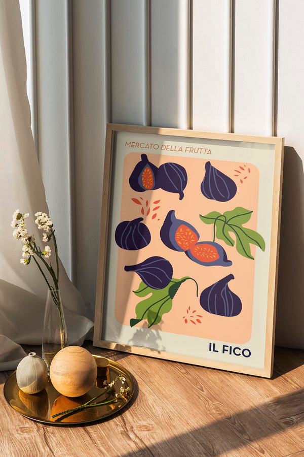 Il Fico Fruit Market Art Poster | UV-beständig | Handgefertigt Berlin