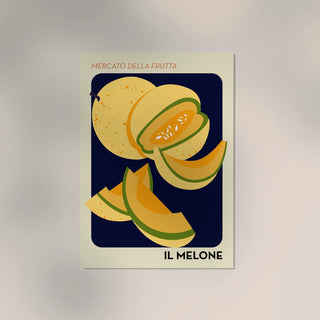 Il Melone – Fruit Market Art Poster | UV-beständig | Mediterraner Kunstdruck aus Berlin
