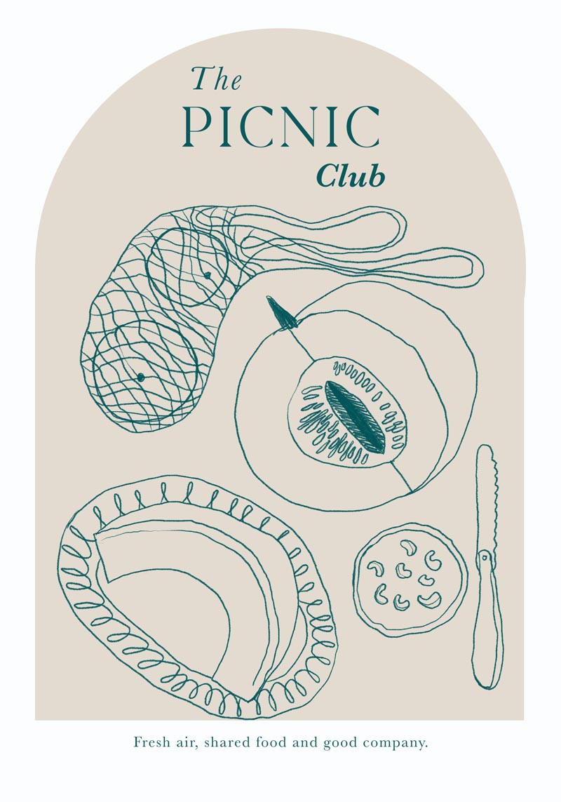 The Picnic Club Graphic Kunstdruck S – Bedruckt in Berlin — Ansicht 2