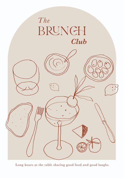 The Brunch Club Graphic Art Poster – Patroa Studio Berlin