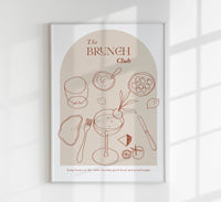 The Brunch Club Graphic Art Poster – Patroa Studio Berlin — Ansicht 1