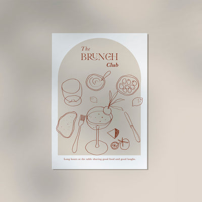 The Brunch Club Graphic Art Poster – Patroa Studio Berlin