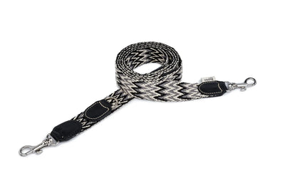 Buddys Dogwear Black Peruvian Leash 2 m adjustable cotton leather